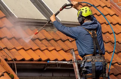 Démoussage et hydrofuge de toiture à Herbergement